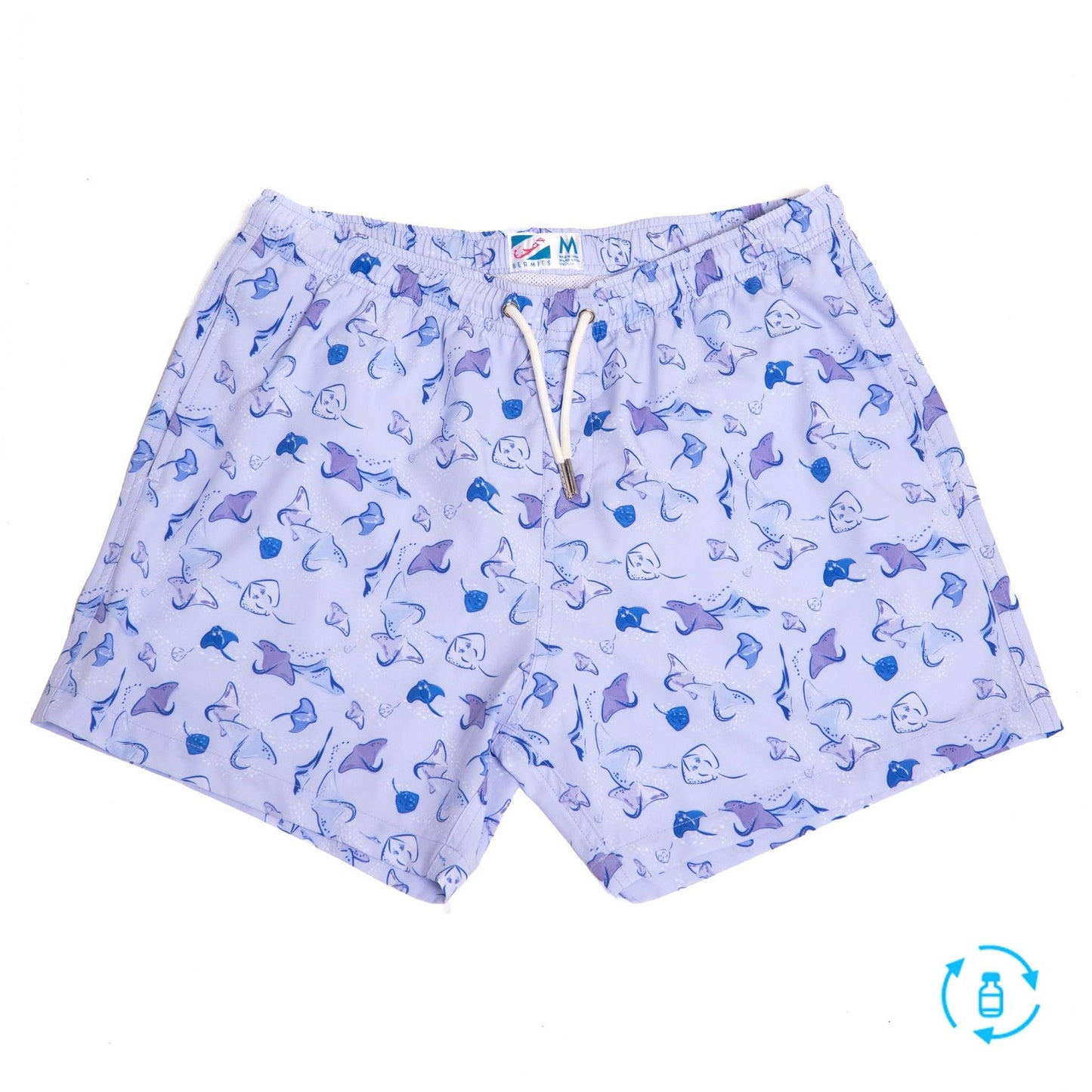 Load image into Gallery viewer, Manta Ray Men&amp;#39;s Swim Trunks
