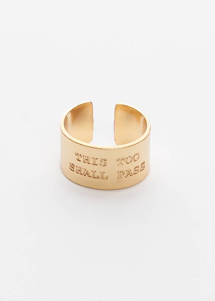 Too Shall Pass Ring