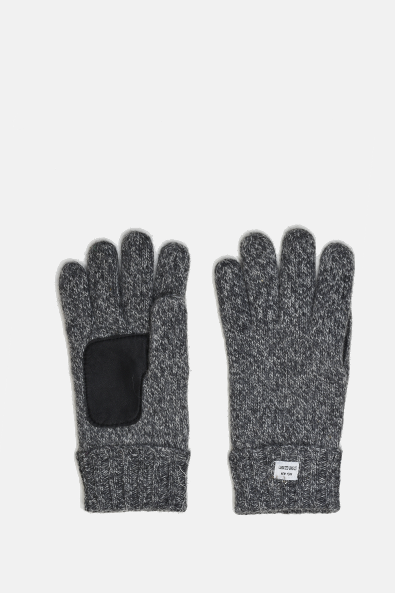 Curated Basics - Marled Grey Wool Gloves