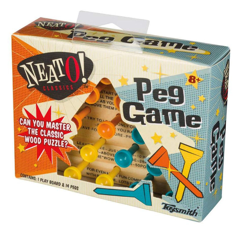 Neato Classic Wooden Peg Game, Travel Size