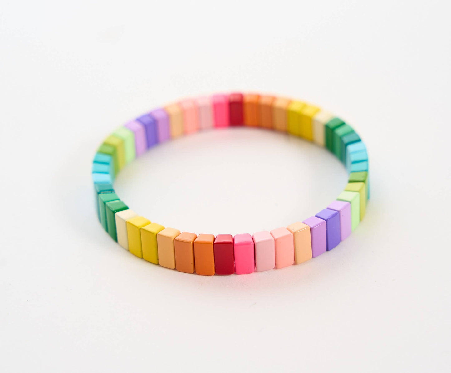 Neon Rainbow Vertical Tile Bracelet