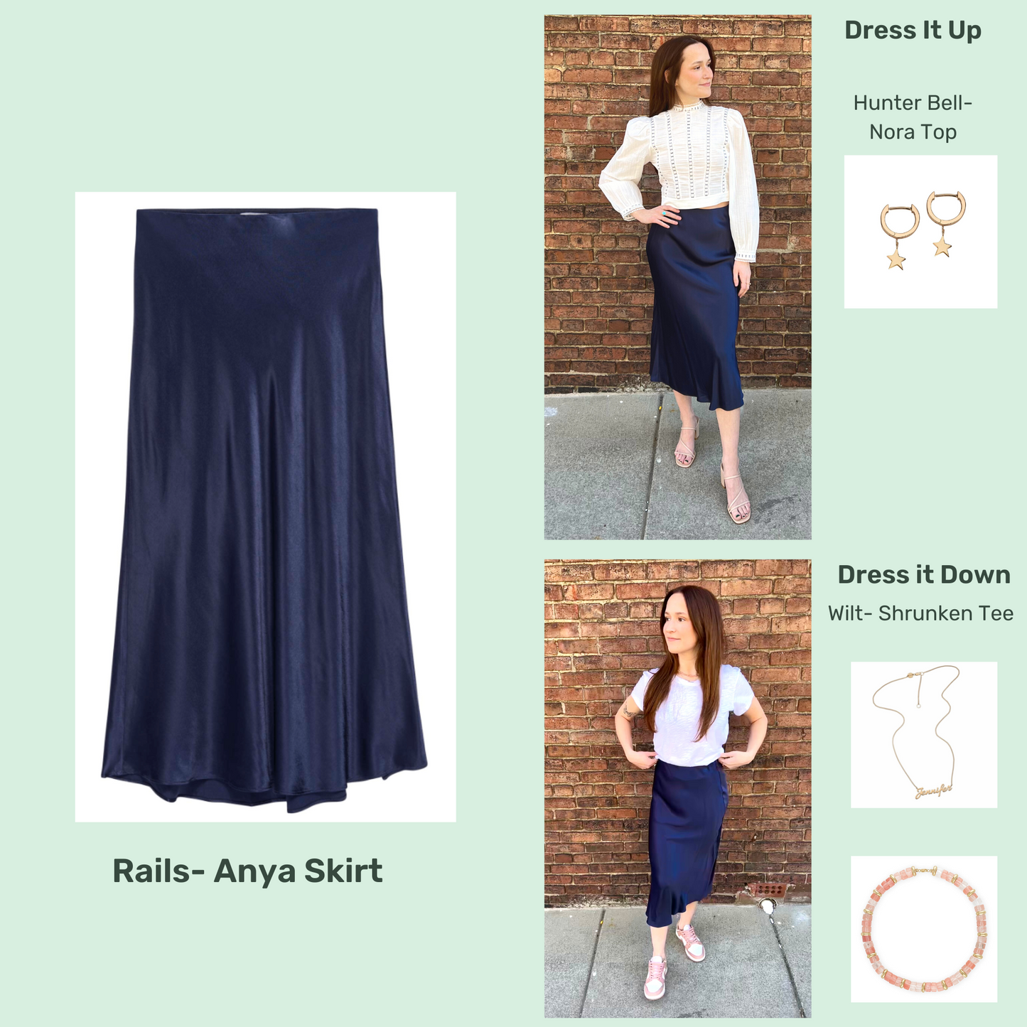 Rails - Anya Navy Blue Skirt