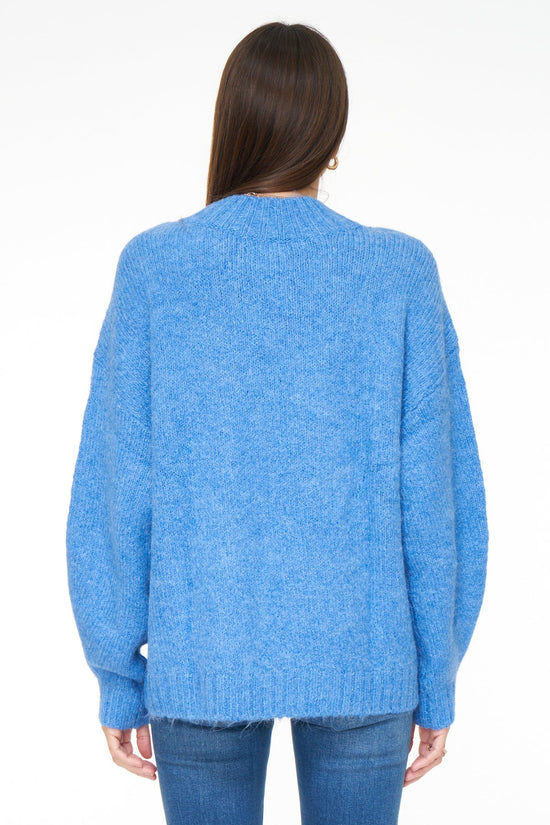 Blue Carlen Mock Neck Sweater for Girl