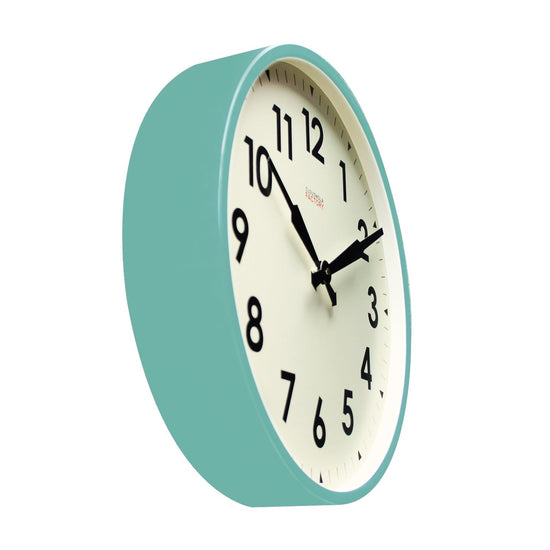 Load image into Gallery viewer, Factory XL Turquoise Wall Clock
