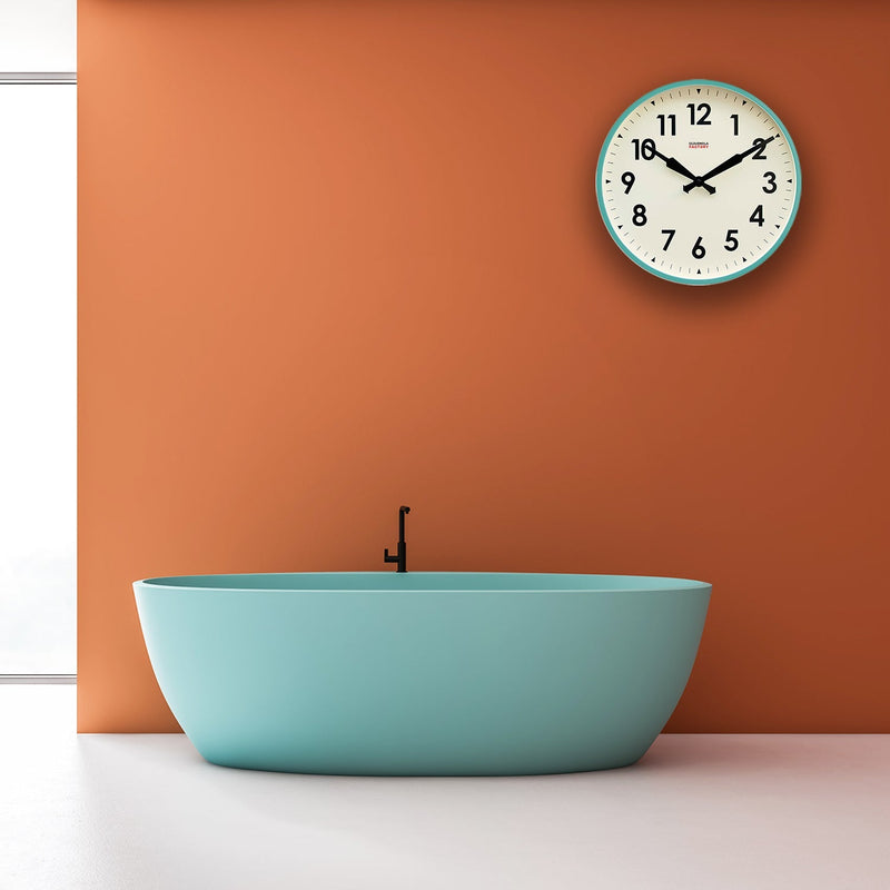 Factory XL Turquoise Wall Clock