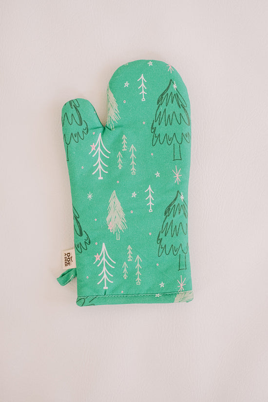 Winter Trees Holiday Oven Mitt