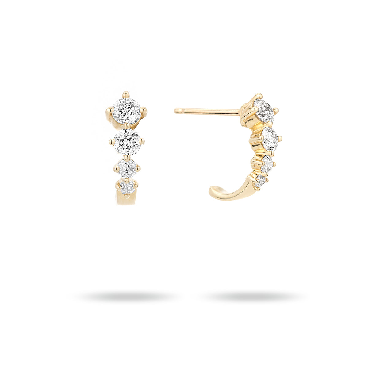Load image into Gallery viewer, Diamond J Hoops
