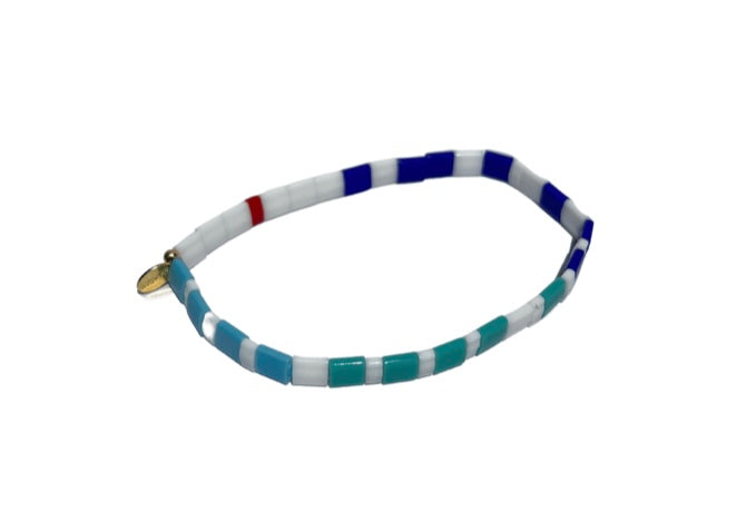 Load image into Gallery viewer, Red and Blue Supernova Bracelet
