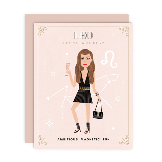 Load image into Gallery viewer, Leo Babe Greeting Card
