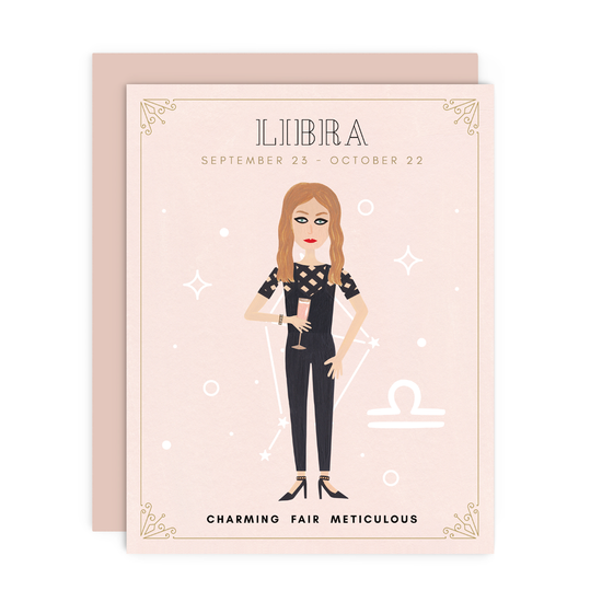 Libra Babe Greeting Card