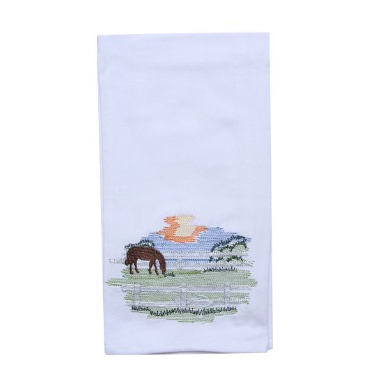 Horse Farm Tea Towel