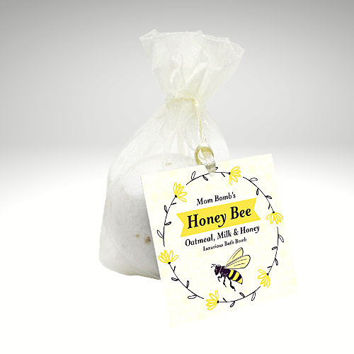 Load image into Gallery viewer, Mom Bomb&amp;#39;s Bath Bomb Single Honey Bee
