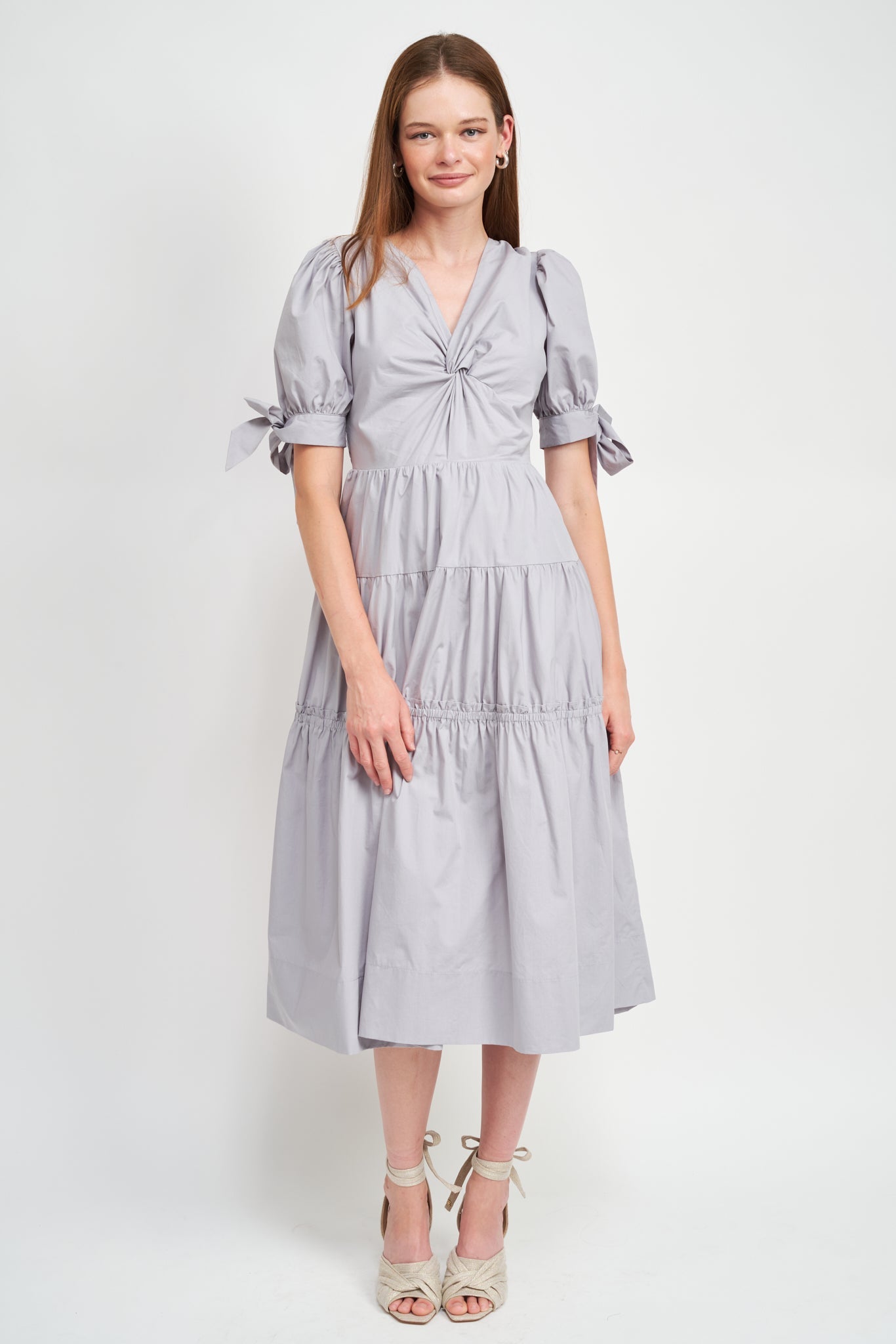 Load image into Gallery viewer, Pam Cotton Poplin Midi Dress
