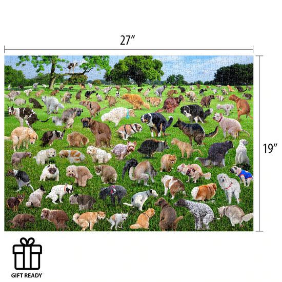 Load image into Gallery viewer, 27&amp;quot; 101 Pooping Puppies Puzzle
