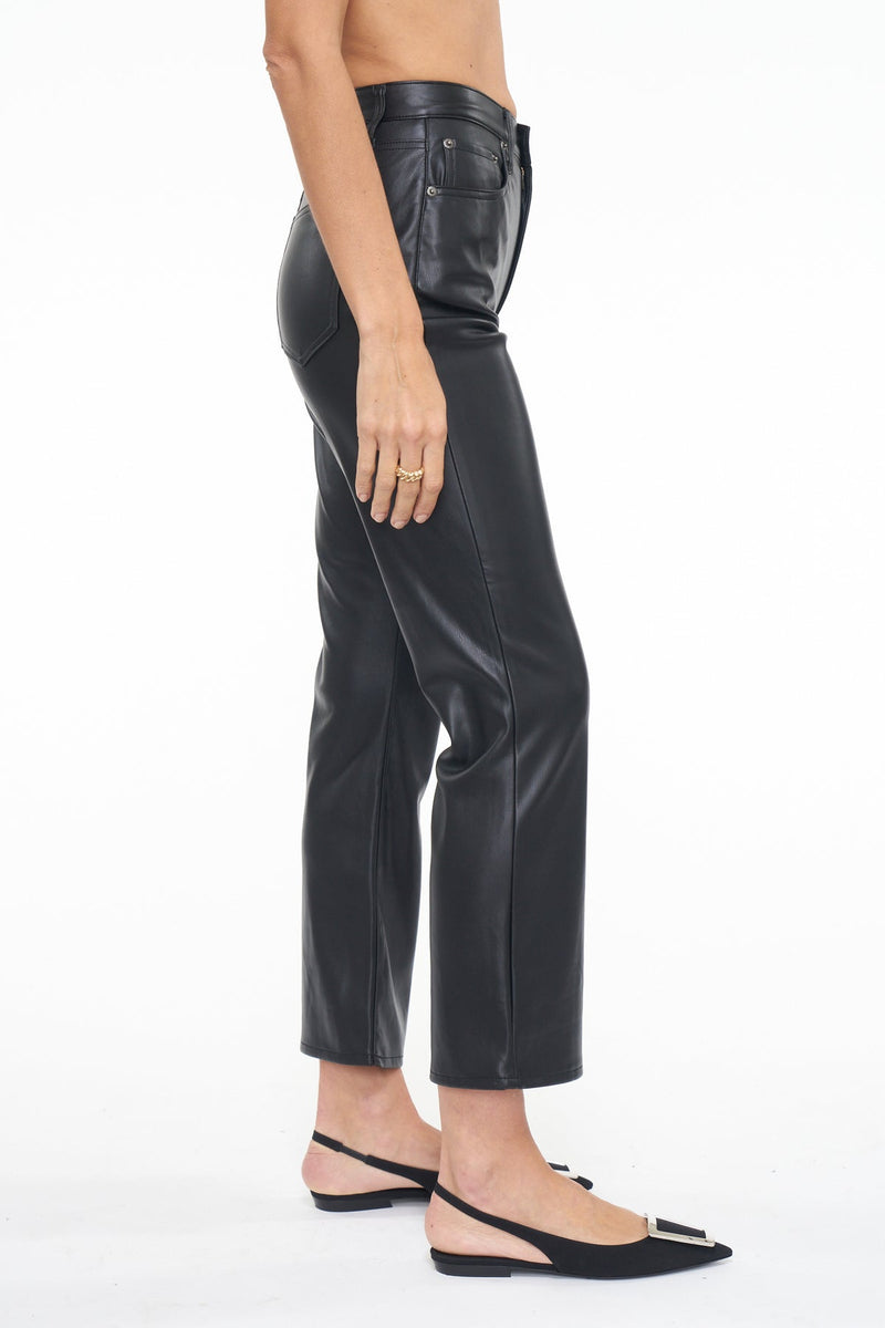 Vegan Leather Style Crop Boot