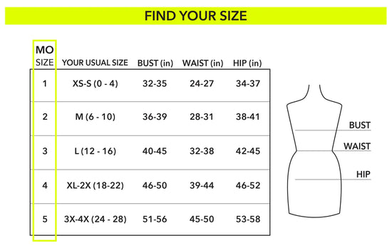 Size Chart For Shirtdress Stripe
