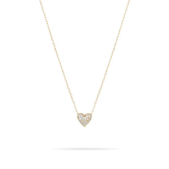 Load image into Gallery viewer, Diamond Puffy Heart Necklace
