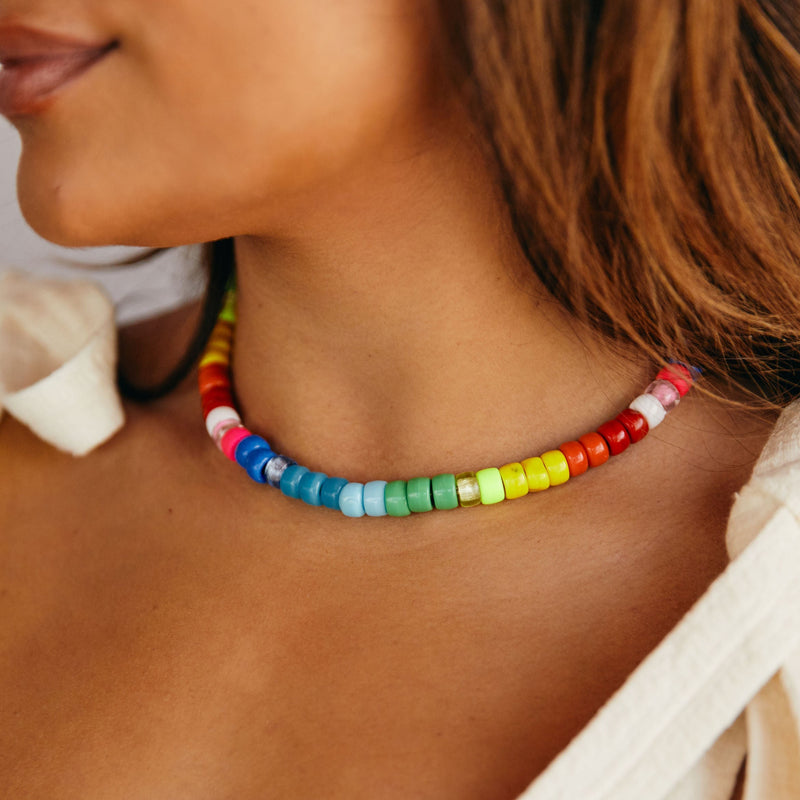 Rainbow Pop Necklace for Women