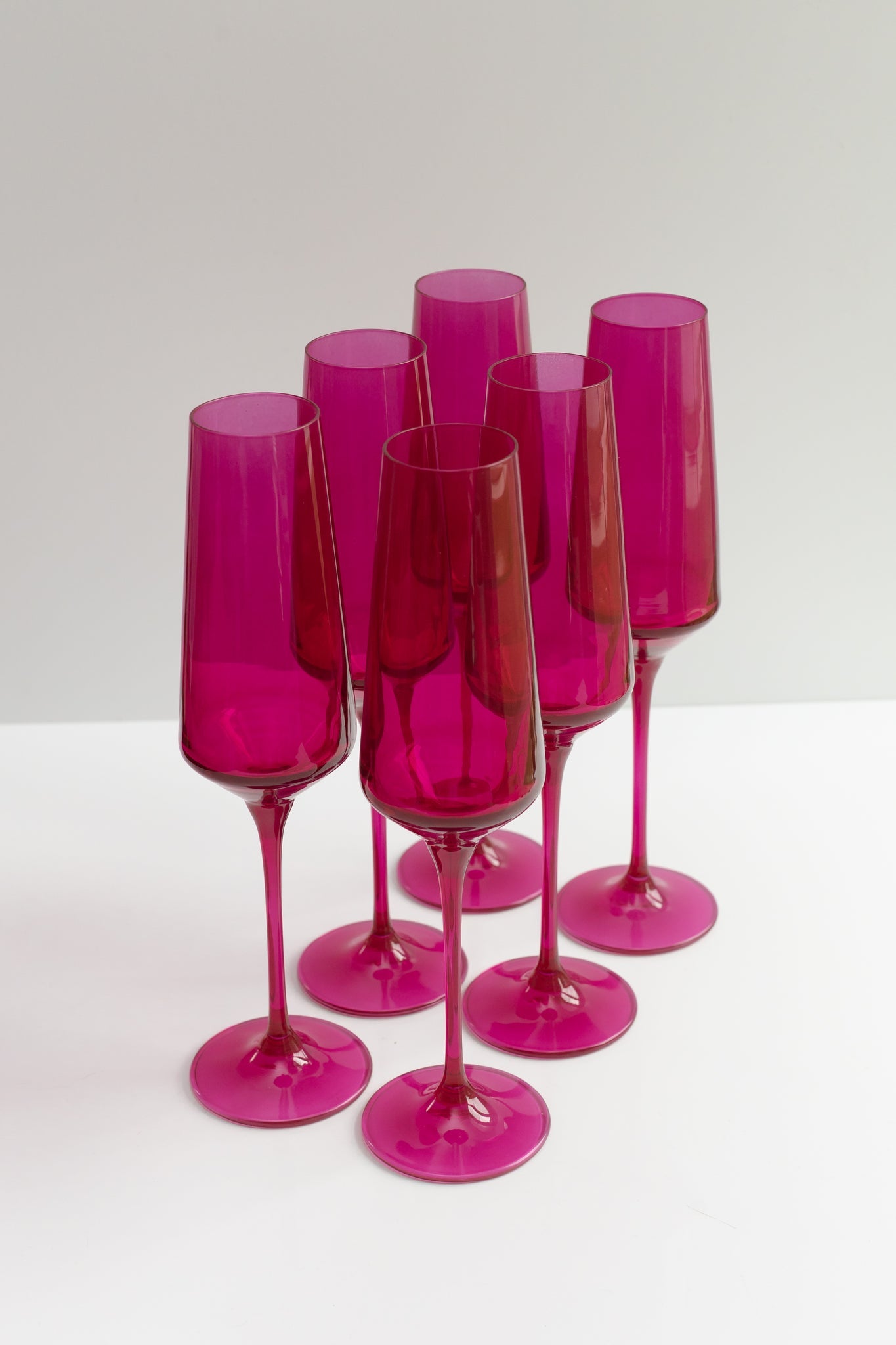 Estelle Colored Champagne Flute - Set of 6 {Pastel Mixed Set}