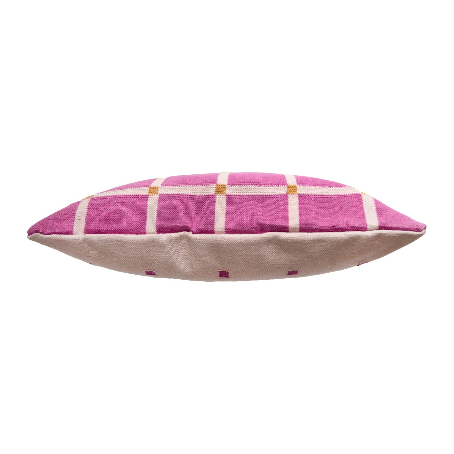 Grid Pillow - Reversible - Pink