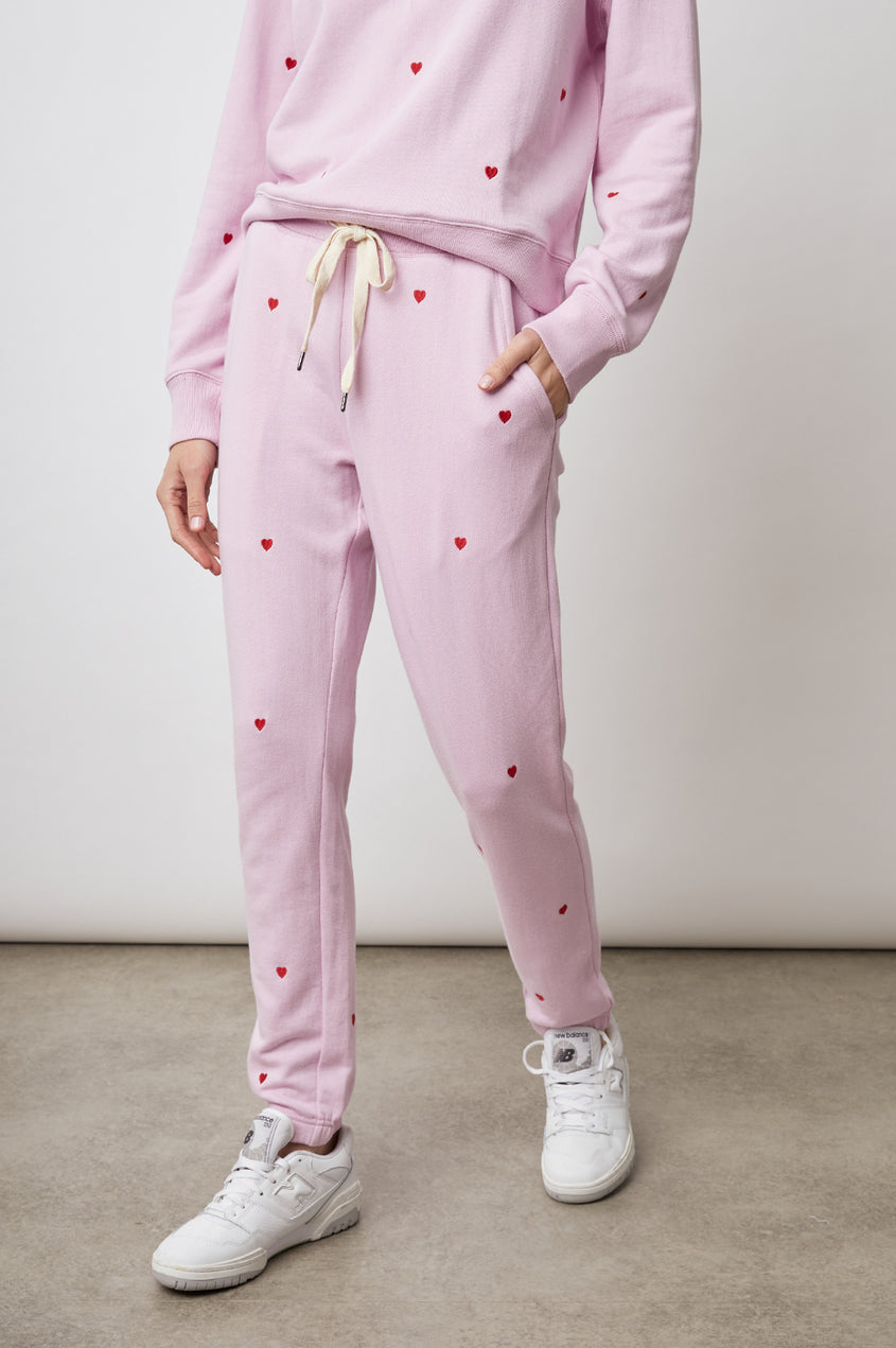 Printed Pink Sweatpant For Women 