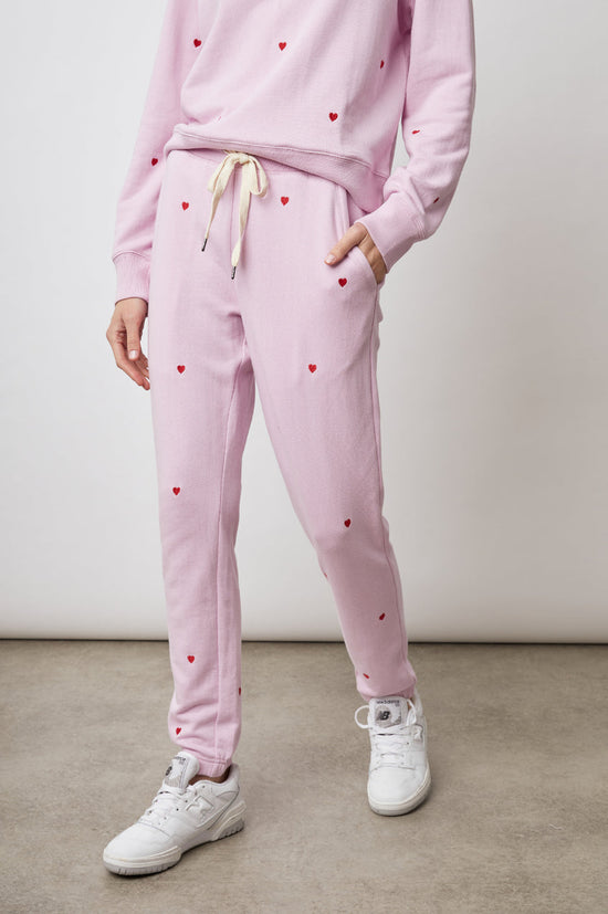Printed Pink Sweatpant For Women 