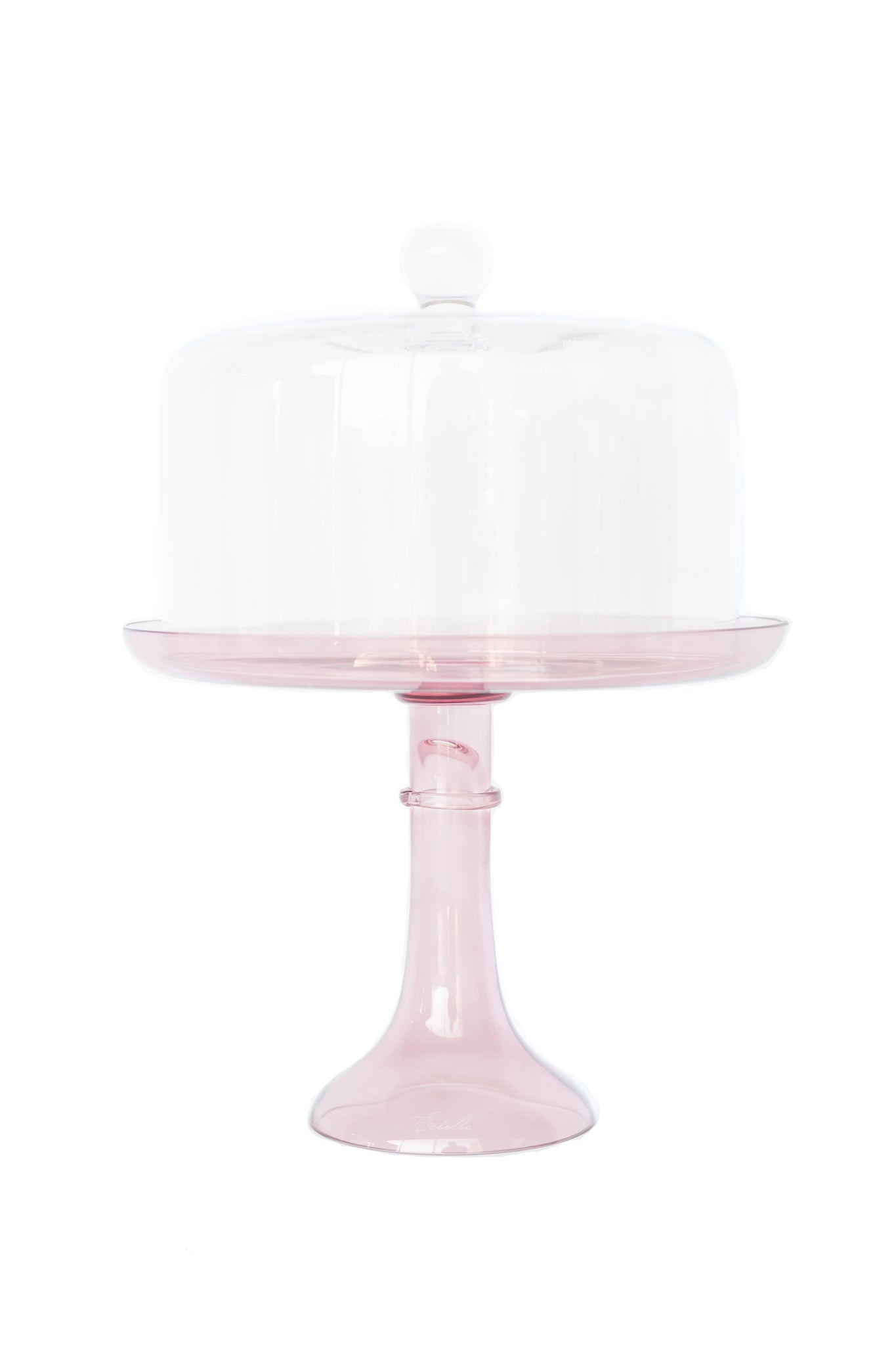 Cake Stand with Dome - Rose