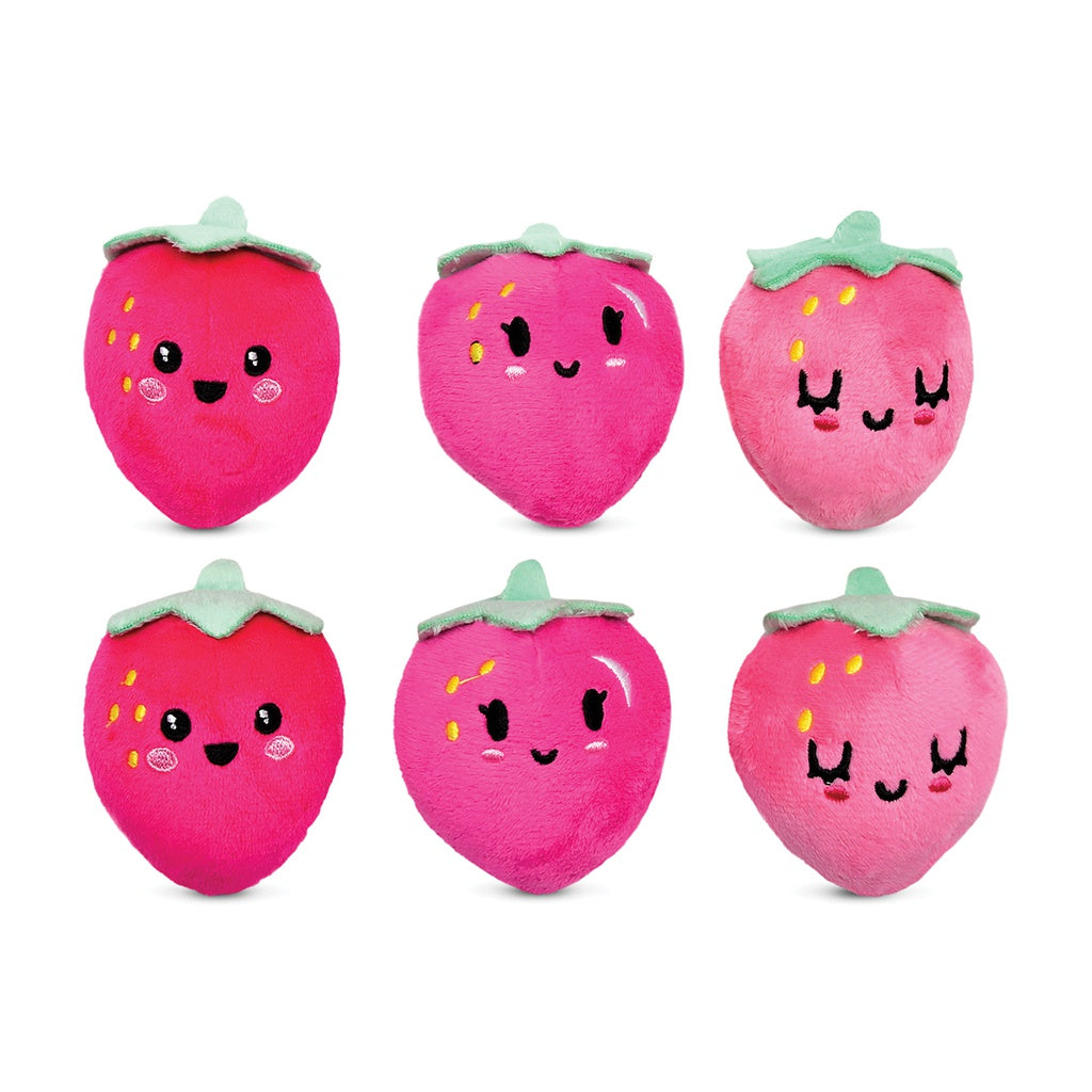 strawberry pals made with super soft fleece material