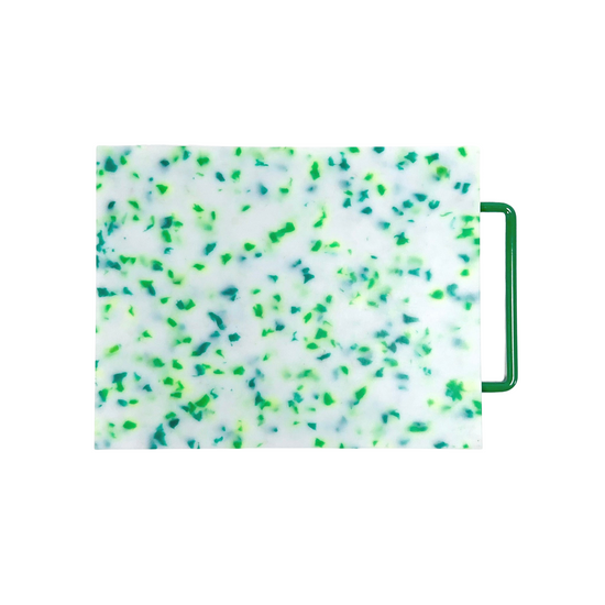 Load image into Gallery viewer, Green &amp;amp; White Cutting Board
