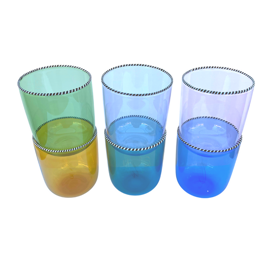 Load image into Gallery viewer, Rainbow Set of 6 Glasses
