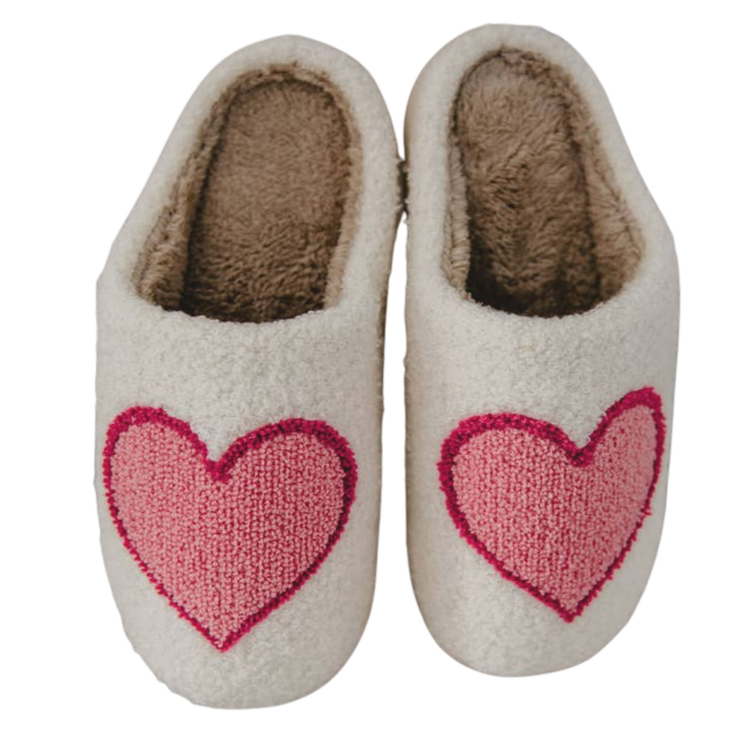Red Heart Fuzzy Slippers
