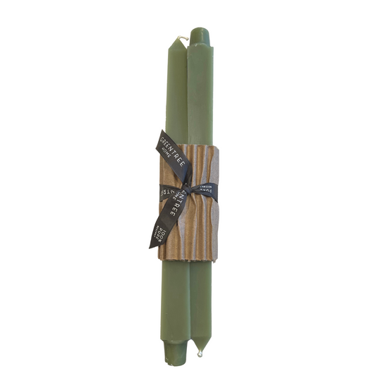 Square Taper Candles Sage