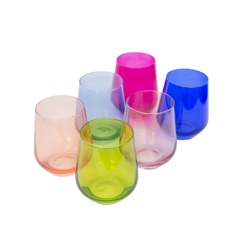 Estelle Stemless Wine Glasses - Set of 6