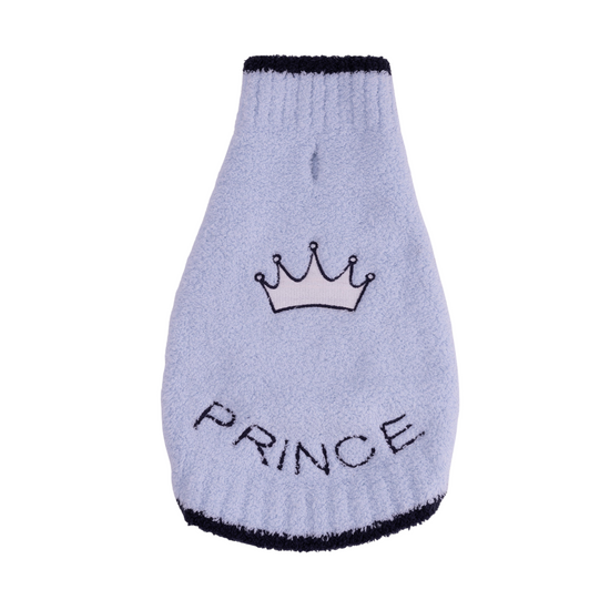 Load image into Gallery viewer, CozyChic Disney Crown Pet Sweater, Bluebell
