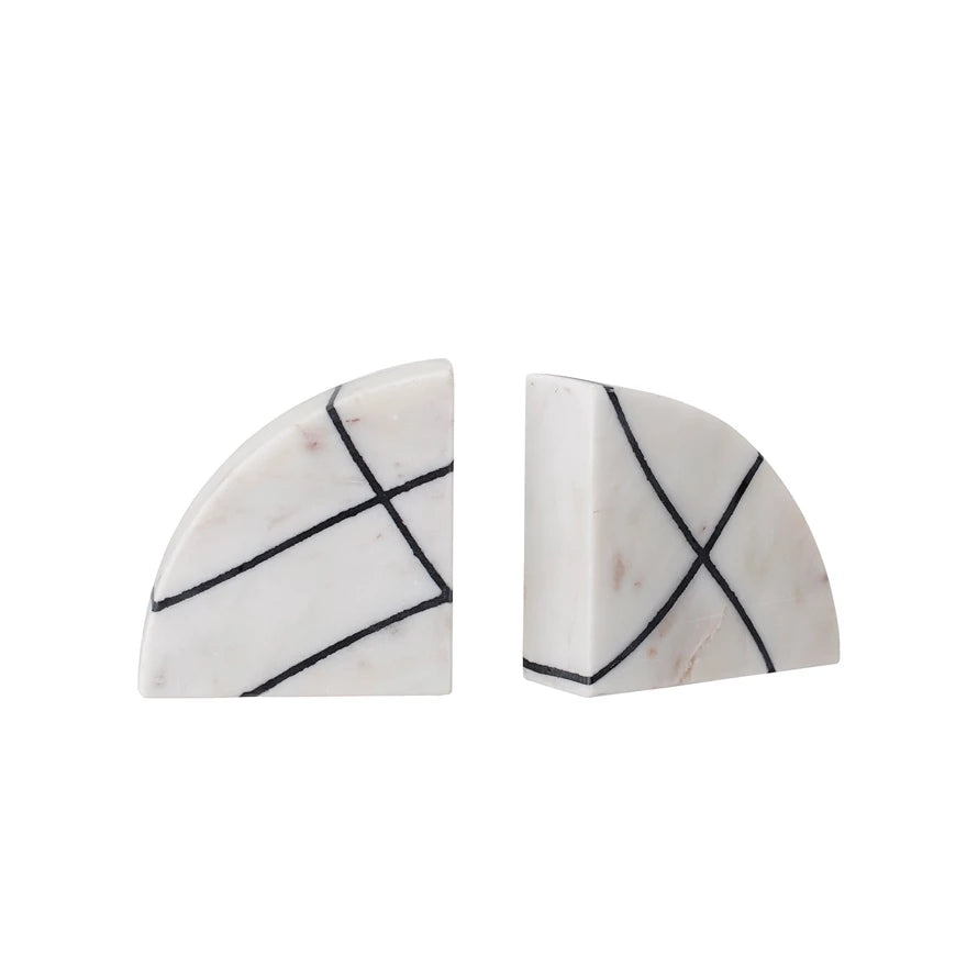 Marble Bookends Set of 2