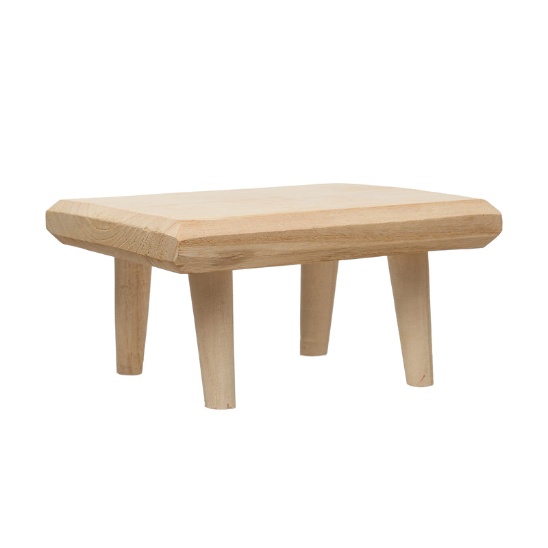 Wood Footed Pedestal
