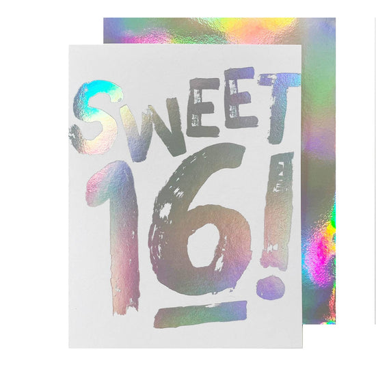 Sweet 16 Holla- Gram Birthday Card