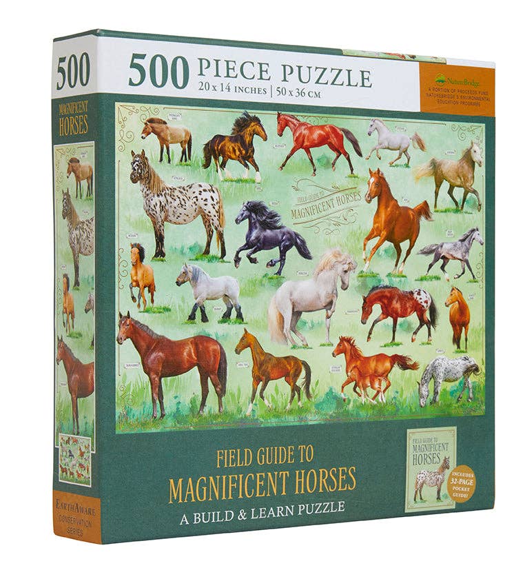 Field Guide to Magnificent Horses Jigsaw Puzzle
