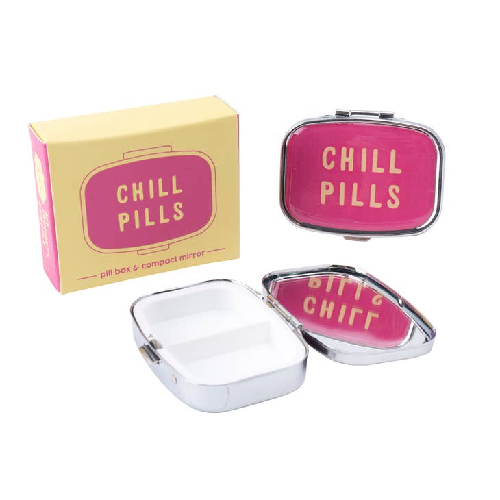 MTE 'Chill Pill' Pill Box and Compact Mirror
