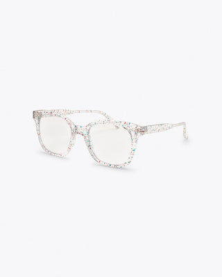 Clear Glitter Glasses 