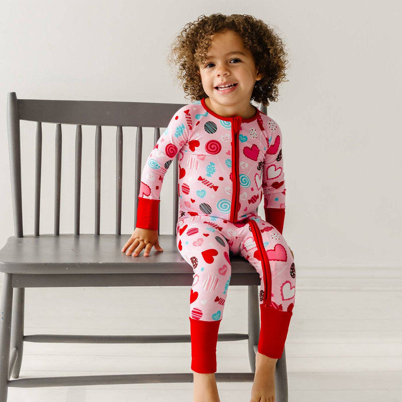 Pink Valentine Bamboo Viscose Zippy