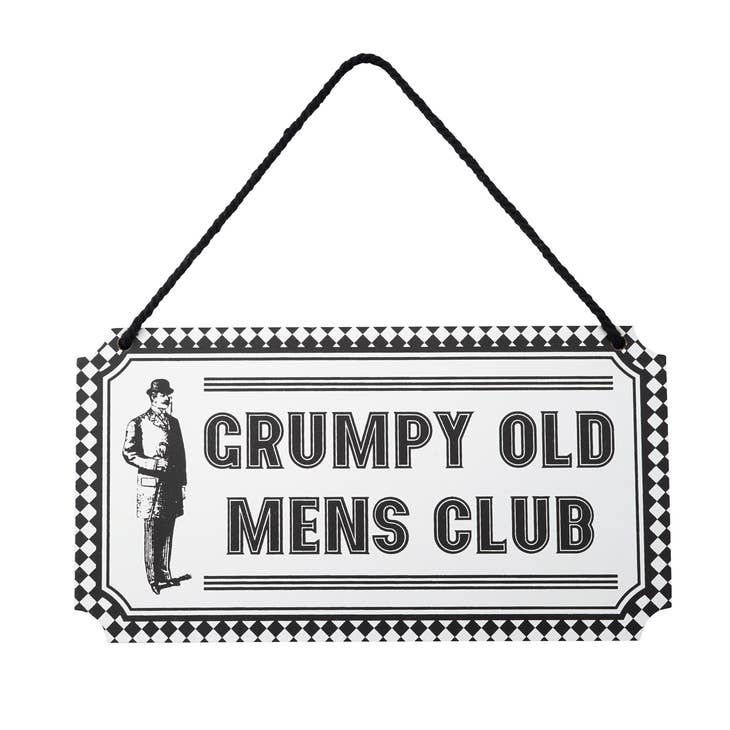 Load image into Gallery viewer, Dapper Chap &amp;#39;Grumpy Old Men&amp;#39;s Club&amp;#39; Hanging Sign
