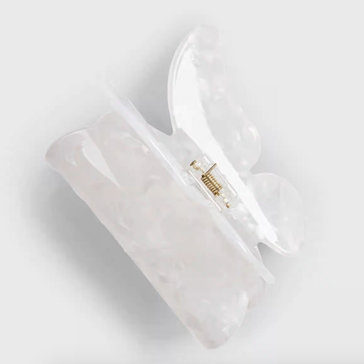 White Butterfly Claw Clip