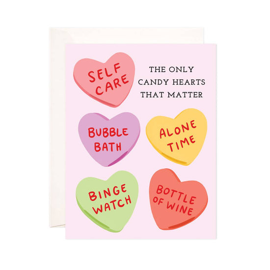 Candy Hearts Greeting Card - Valentine's Day Card