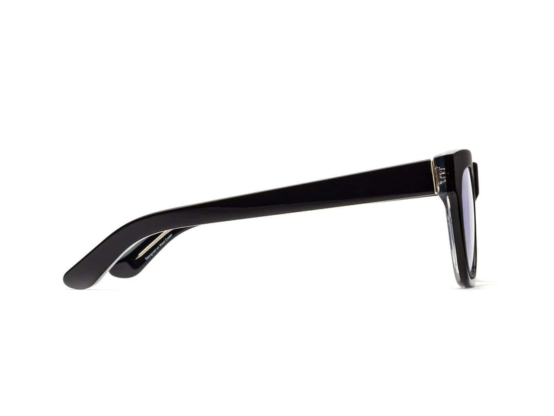 D28 Reading Glasses - Gloss Black and Vodka