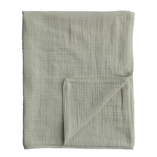 Cotton Double Cloth Baby Blanket w/ Trim