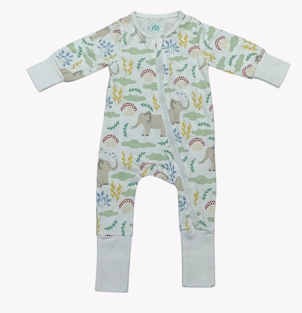 Baby Romper - Elephant print