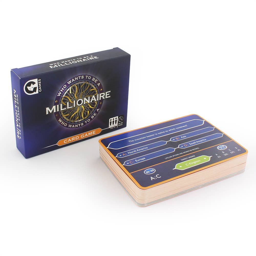 Who Wants to Be a Millionaire Card Game – Jones & Daughters