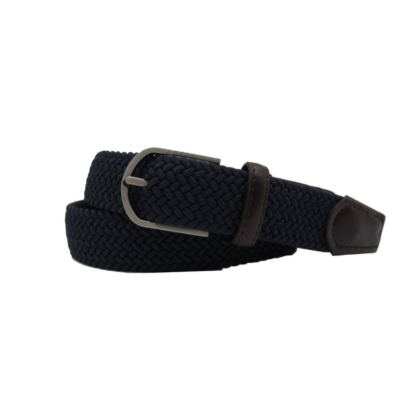 Gideon Stretch Belt, Navy, 32