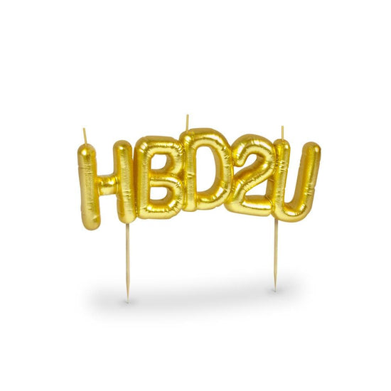 Metallic Gold HBD2U Candles
